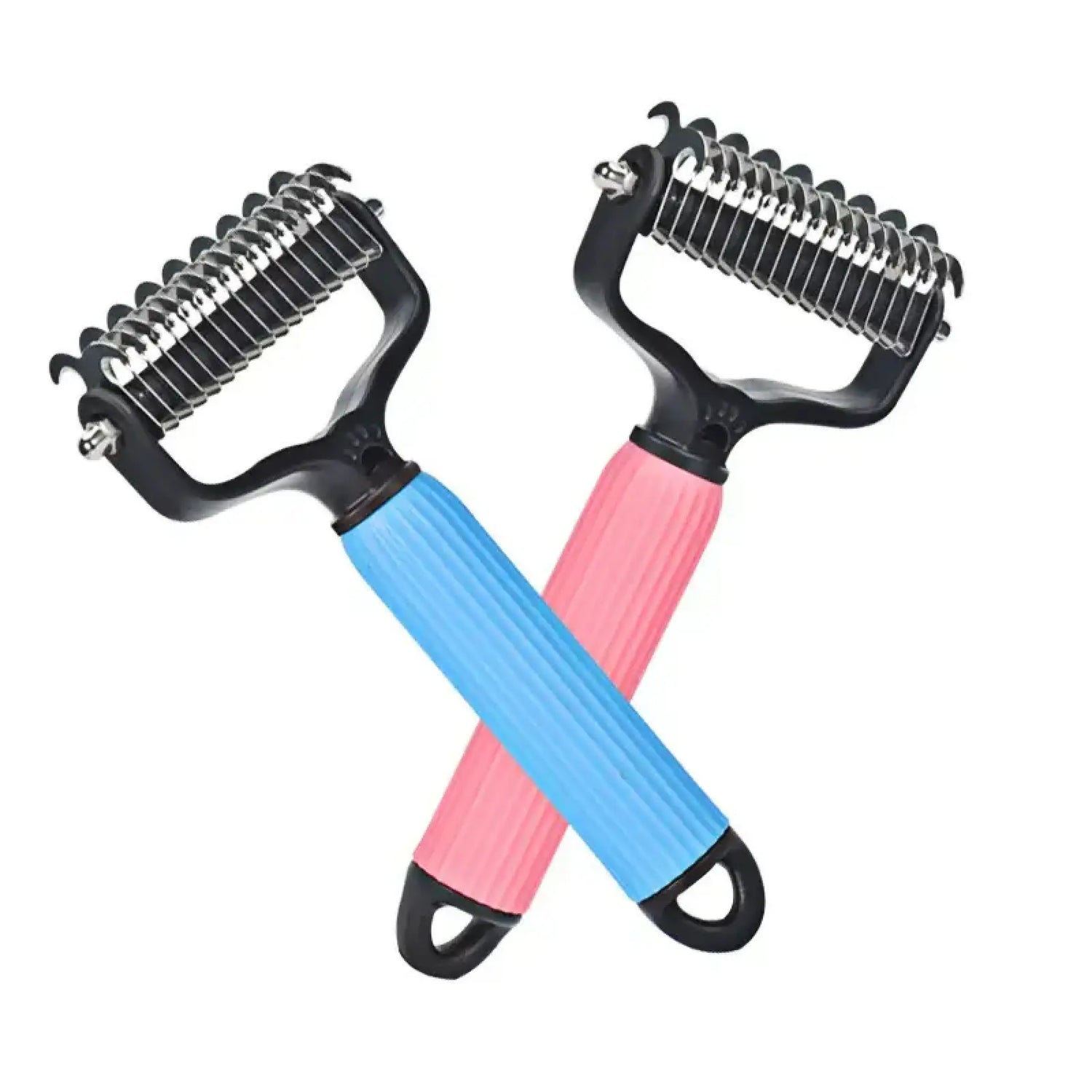 Double-Sided Stainless Steel Detangling Comb – Professional Shedding & Mat Removal Tool for Dogs