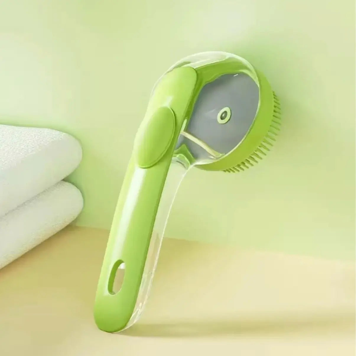 2-in-1 Pet Bath Brush & Shampoo Dispenser